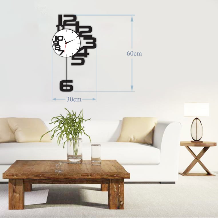 đồng hồ mica decor