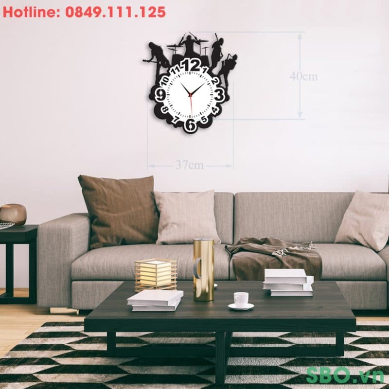 Đồng hồ treo tường mica hình ban nhạc SB007
