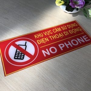 Biển báo khu vực cấm sử dụng điện thoại (No Phone)