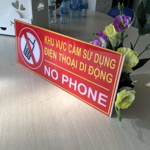 cấm sử dụng điện thoại mica