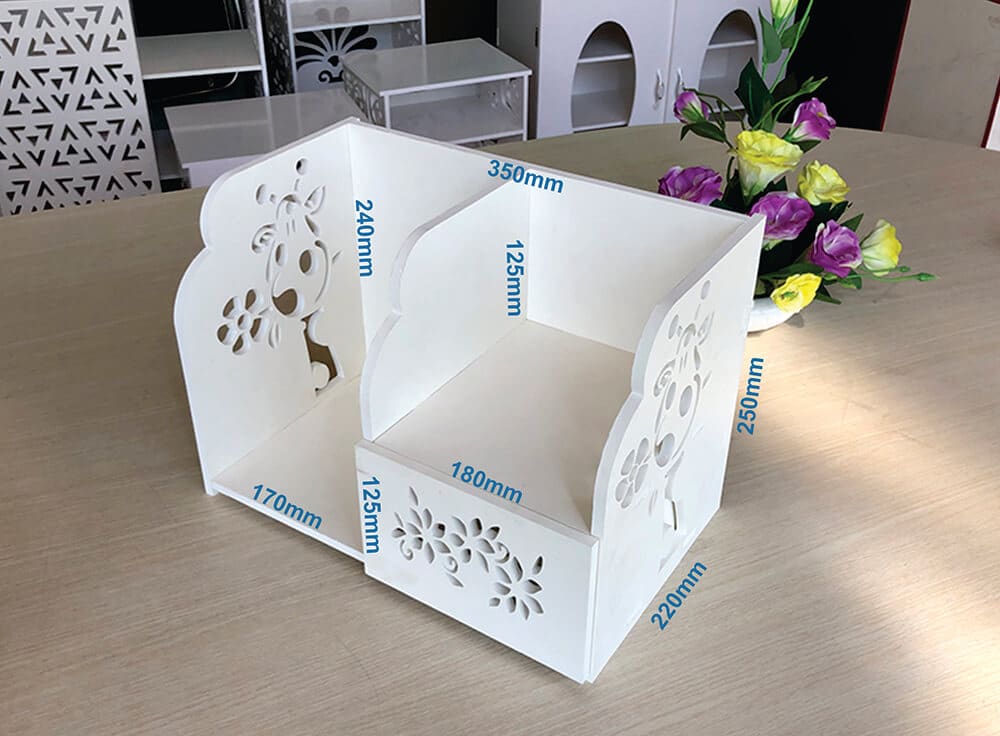Hình ảnh mô tả kích thước kệ sách mini