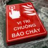 Bảng Mica vị trí chuông báo cháy Fire Alarm