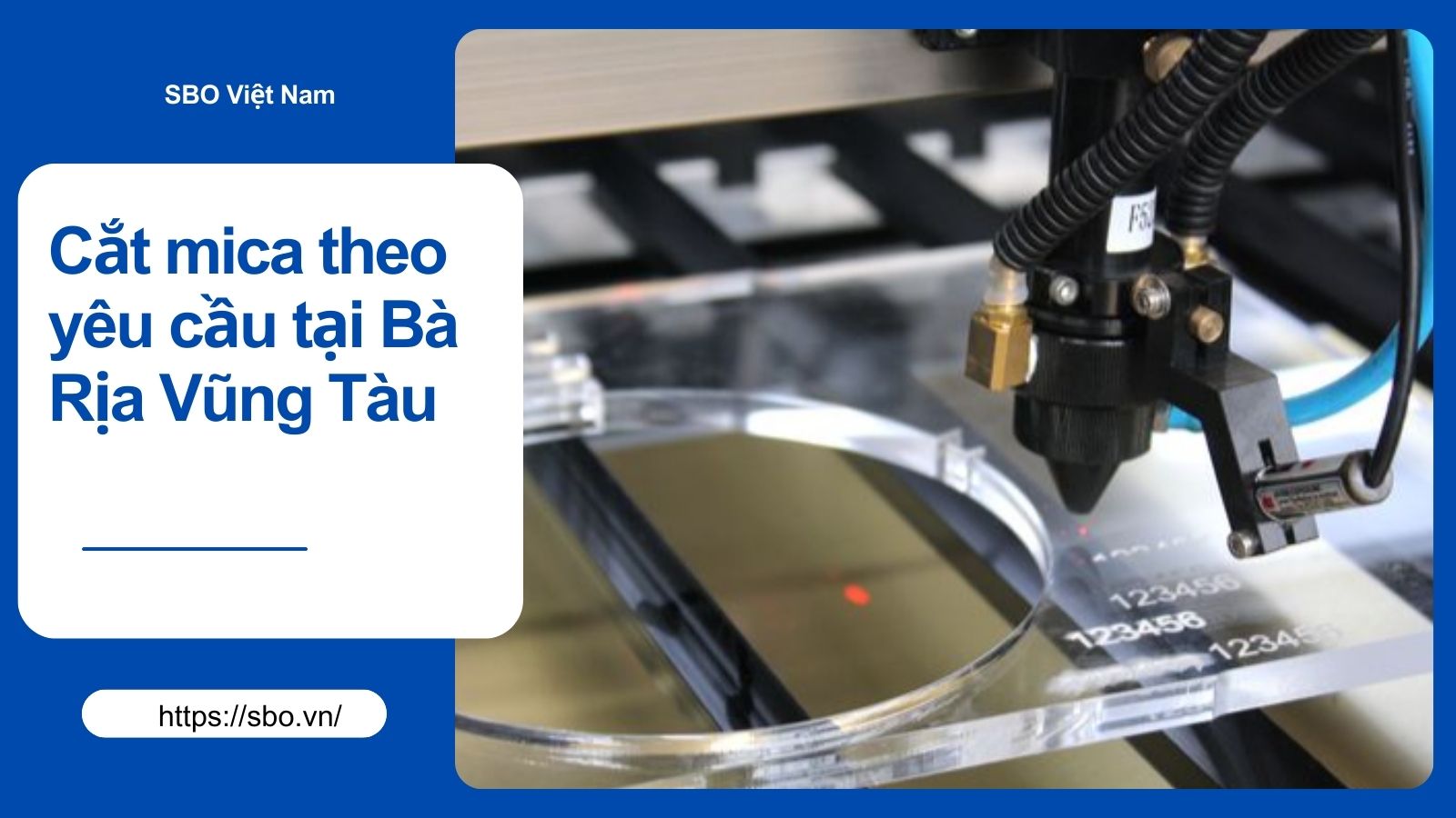 Gia công cắt mica theo yêu cầu tại Bà Rịa Vũng Tàu