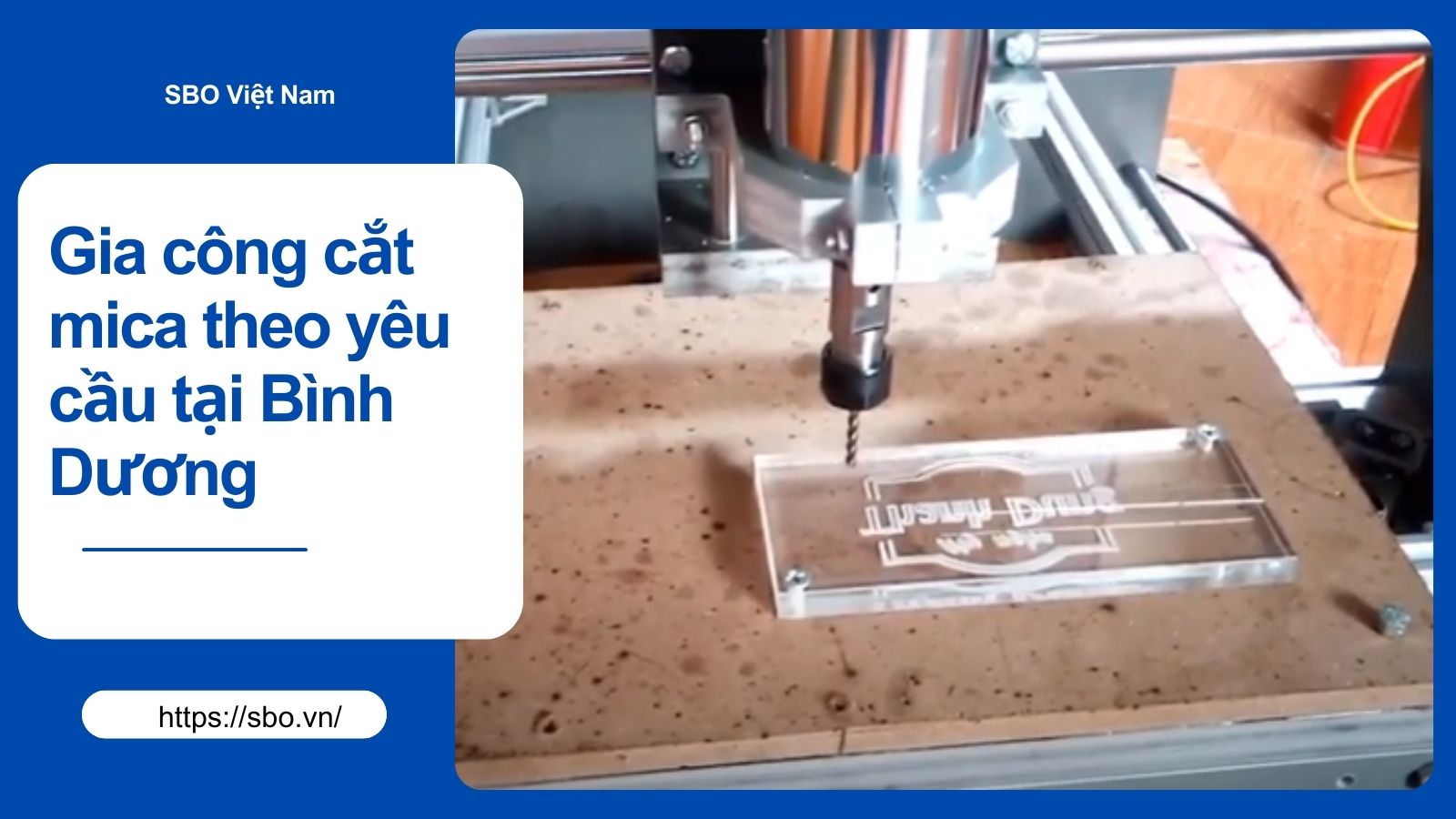 Gia công cắt mica theo yêu cầu tại Bình Dương