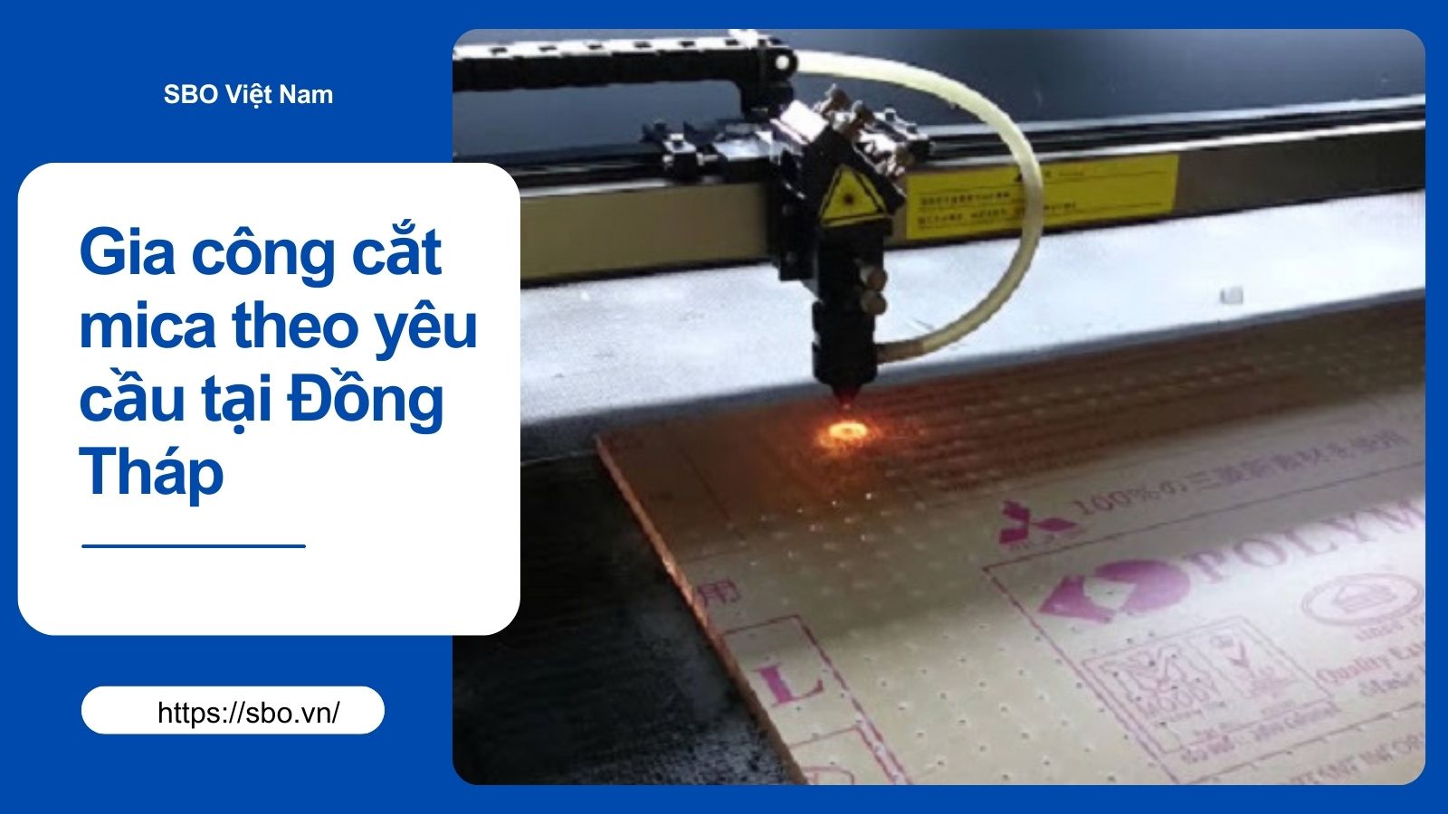 Gia công cắt mica theo yêu cầu tại Đồng Tháp
