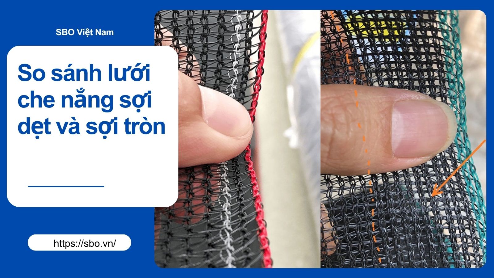 So sánh lưới che nắng sợi dẹt và sợi tròn: Nên chọn loại nào cho phù hợp?