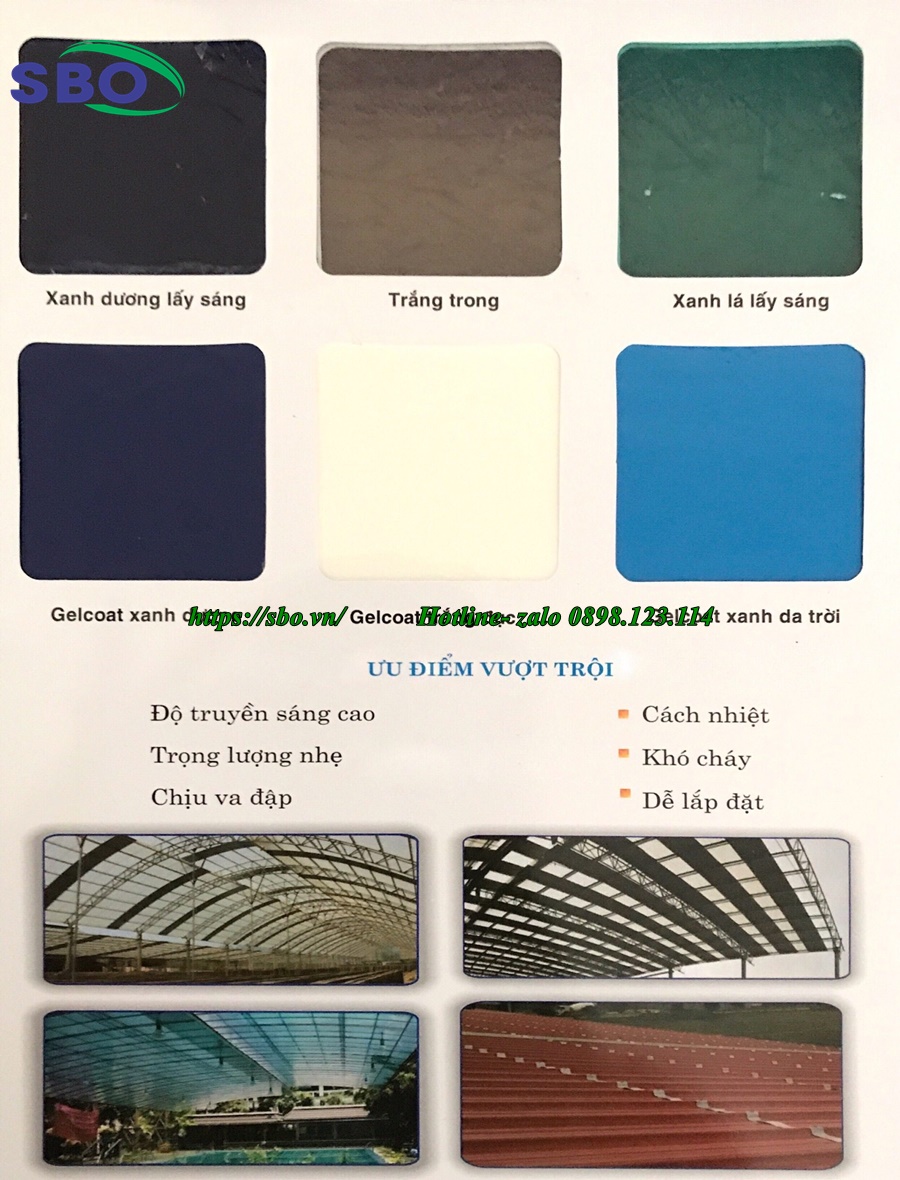 Nhược điểm của tấm lợp lấy sáng Composite