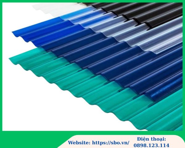 Tấm lợp lấy sáng màu xanh