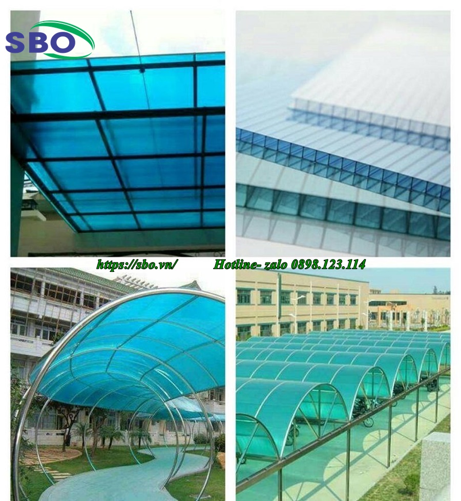 Ứng dụng tấm lợp lấy sáng polycarbonate