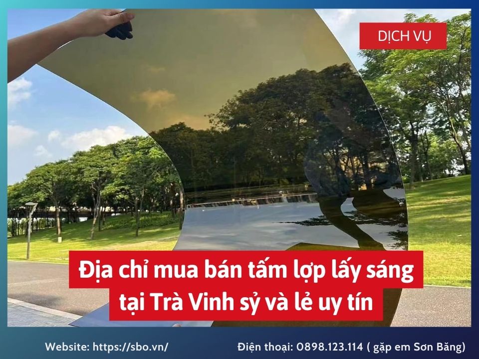 Địa chỉ mua bán tấm lợp lấy sáng tại Trà Vinh sỷ và lẻ uy tín