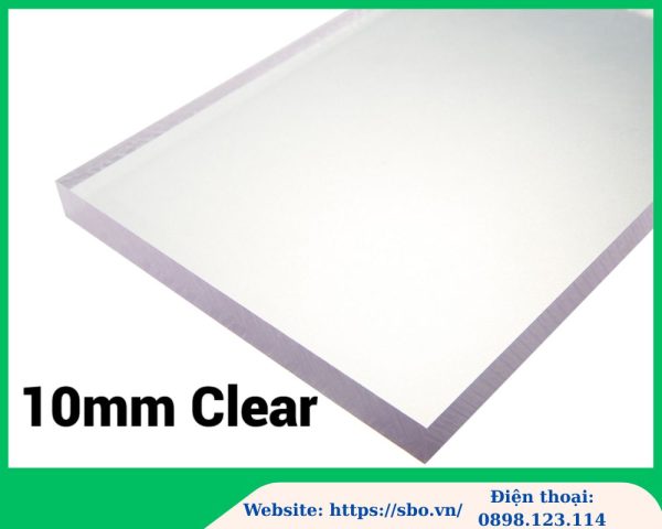 tấm polycarbonate đặc ruột 10mm; tấm poly đặc 10mm