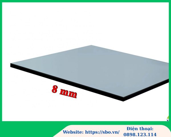tấm polycarbonate đặc ruột 8mm; tấm poly đặc 8mm