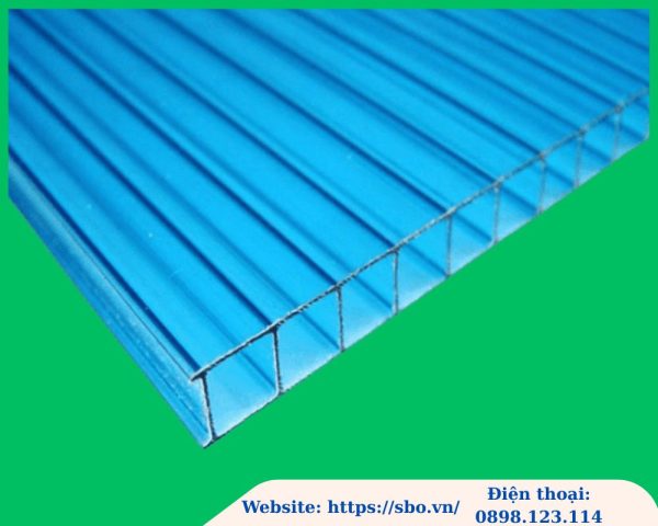 Tấm polycarbonate rỗng 10mm; tấm poly rỗng 10mm