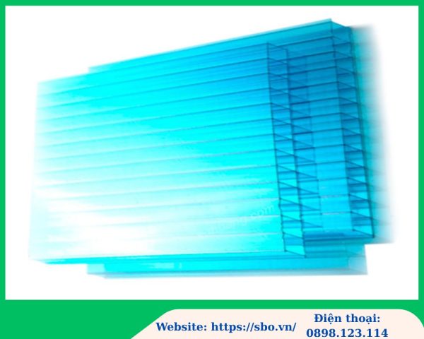 Tấm polycarbonate rỗng 10mm; tấm poly rỗng 10mm