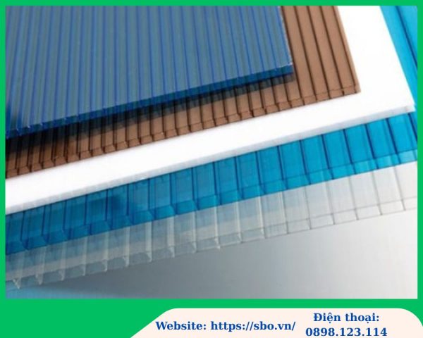 Tấm polycarbonate rỗng 10mm; tấm poly rỗng 10mm