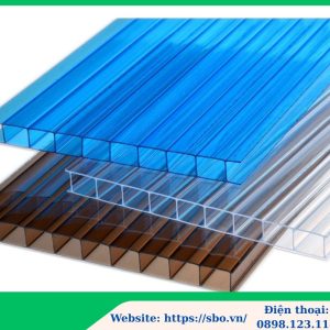 Tấm polycarbonate rỗng 5mm; tấm poly rỗng 5mm